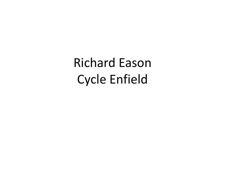 cycle enfield programme elements