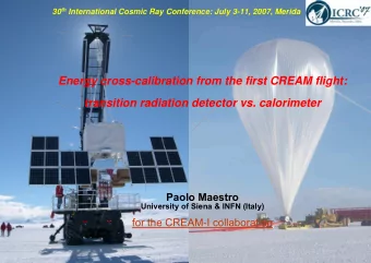 Energy cross-calibration from the first CREAM flight:  transition radiation detector vs.