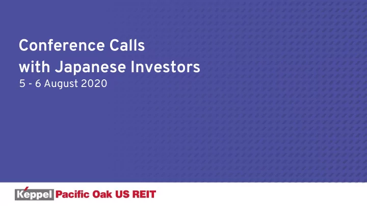 with japanese investors