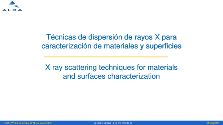 caracterizaci n de materiales y superficies