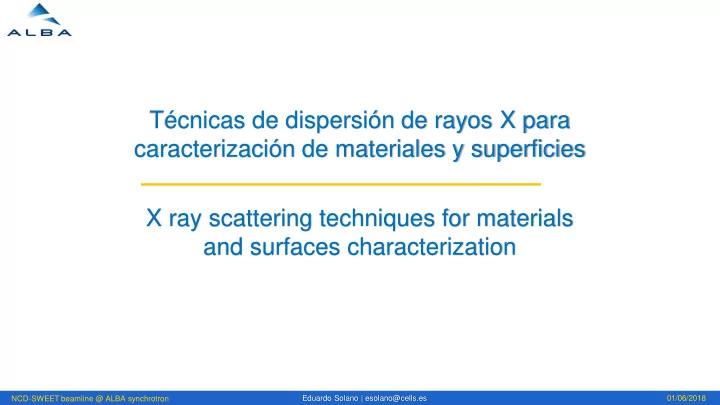caracterizaci n de materiales y superficies