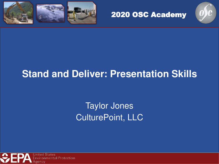 stand and deliver presentation skills