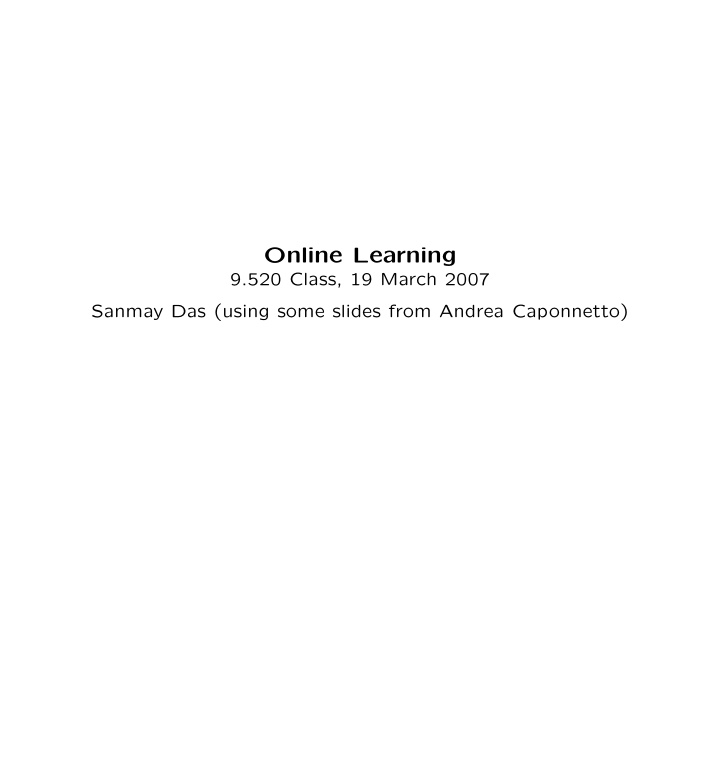 online learning