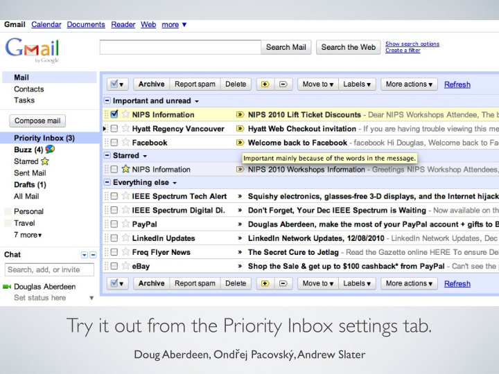 try it out from the priority inbox settings tab
