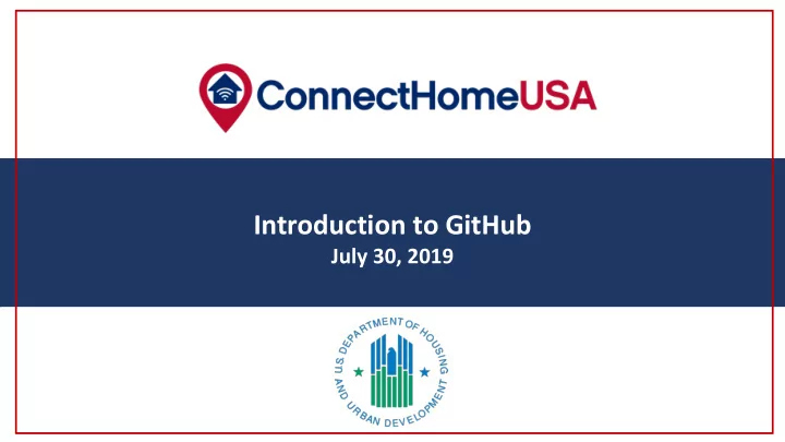connecthome nation webinar