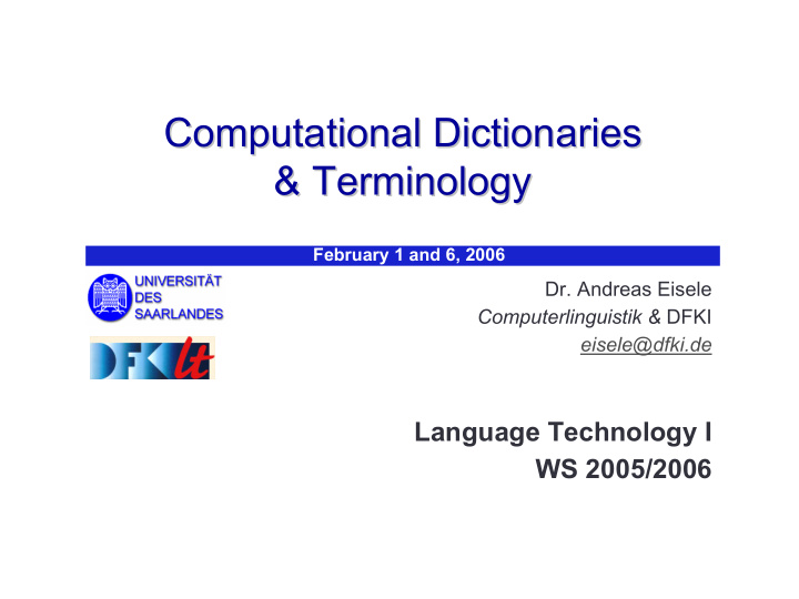 computational dictionaries computational dictionaries