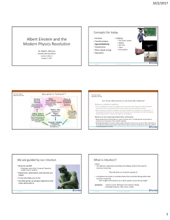 Albert Einstein and the  The metric system  Transformations  Algebra Modern Physics