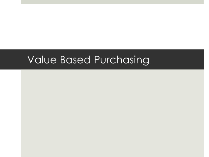 value based purchasing two formulas