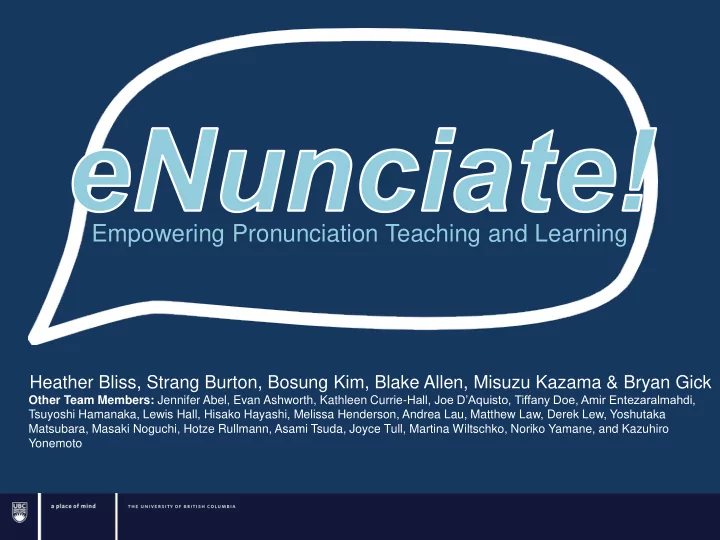 empowering pronunciation teaching and learning