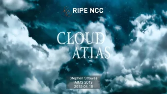 Section Title  Section subtitle Stephen Strowes  AIMS 2019   2019-04-16  Introduction  Hadoop