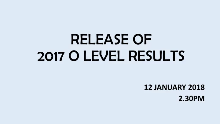 release of