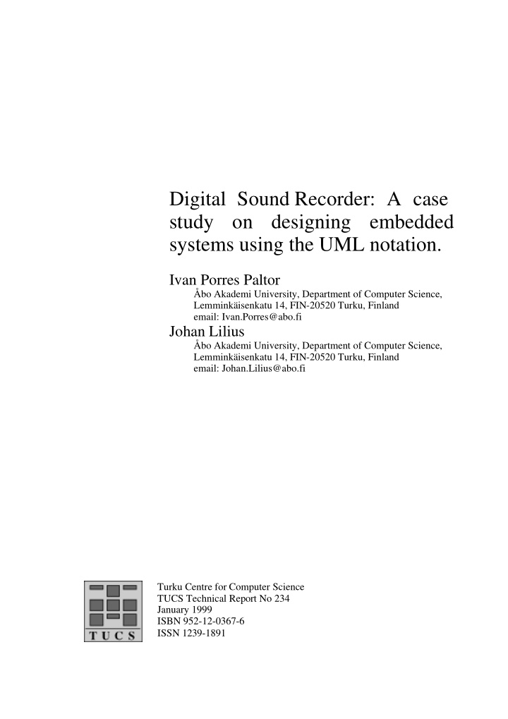 digital sound recorder a case study on designing embedded