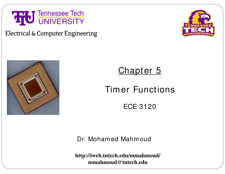 chapter 5 timer functions