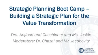 Drs. Angood and Cacchione; and Ms. Jaskie Moderators: Dr. Chazal and Mr. Jacobovitz  Disclosures