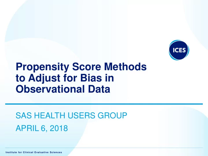 to adjust for bias in