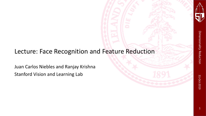 lecture face recognition and feature reduction