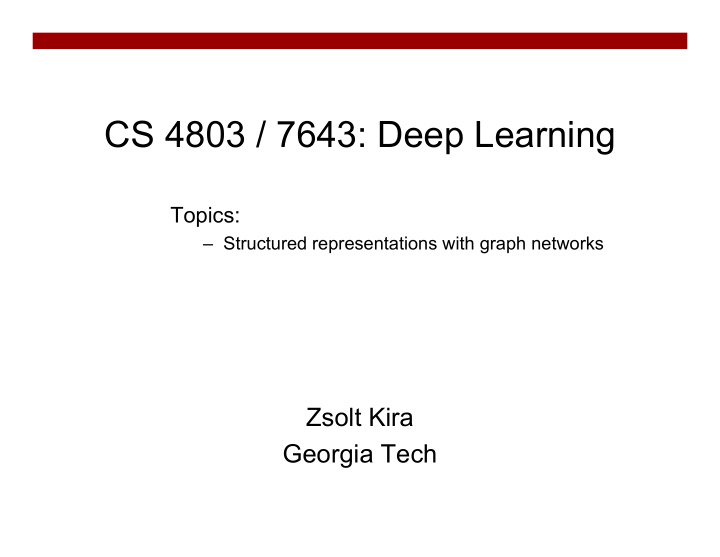 cs 4803 7643 deep learning