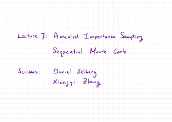 Zhang  Last  Lecture  MCMC  Importance  Sampling  :  vs  . = ply ) X )  Cx  )  ply  2-  ) y (  -17