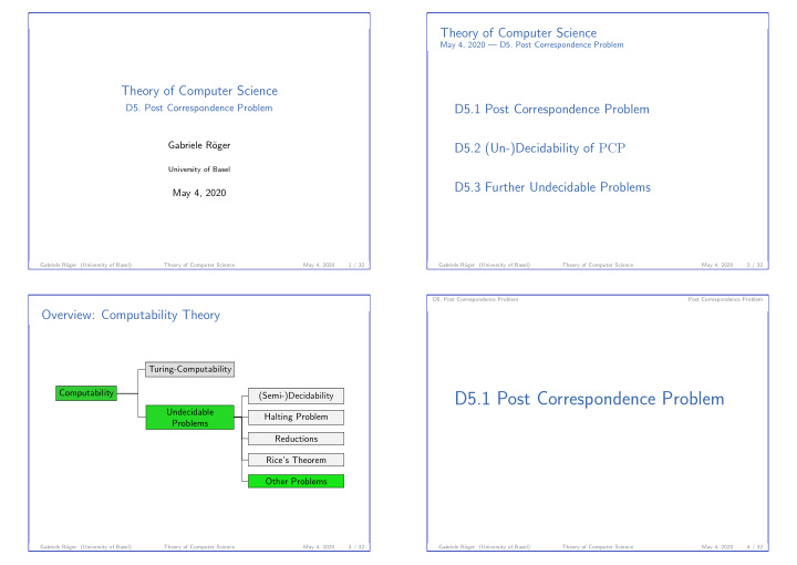 d5 1 post correspondence problem