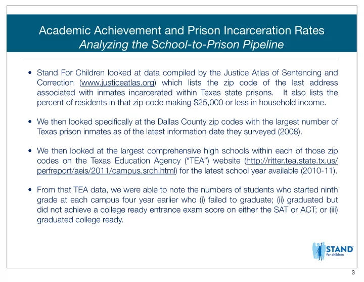 academic achievement and prison incarceration rates