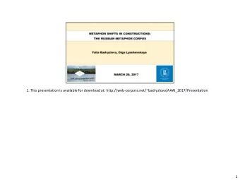 1. This presentation is available for download at: