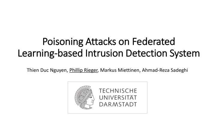 poisoning attacks on federated