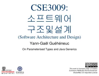 CSE3009:      (Software Architecture and Design)  Yann-Gal