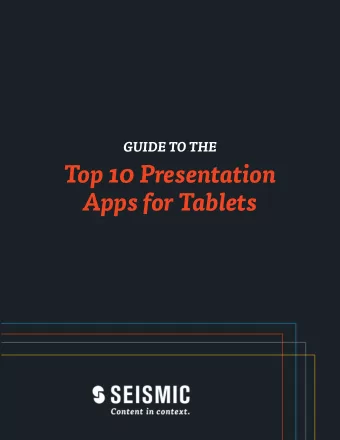 Top 10 Presentation  Apps for Tablets  T  ablets are becoming a familiar device within the business