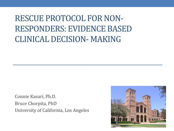 rescue protocol for non responders evidence based