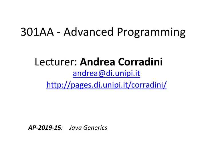 301aa advanced programming