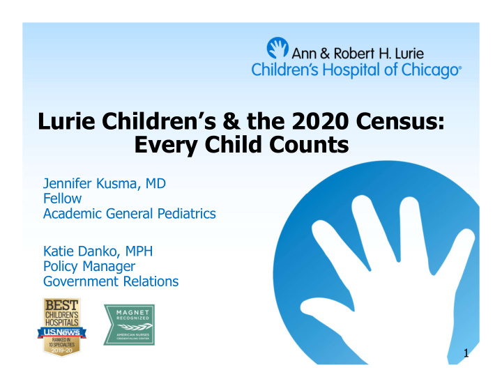 lurie children s the 2020 census every child counts