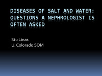 diseases of salt and water questions a nephrologist is