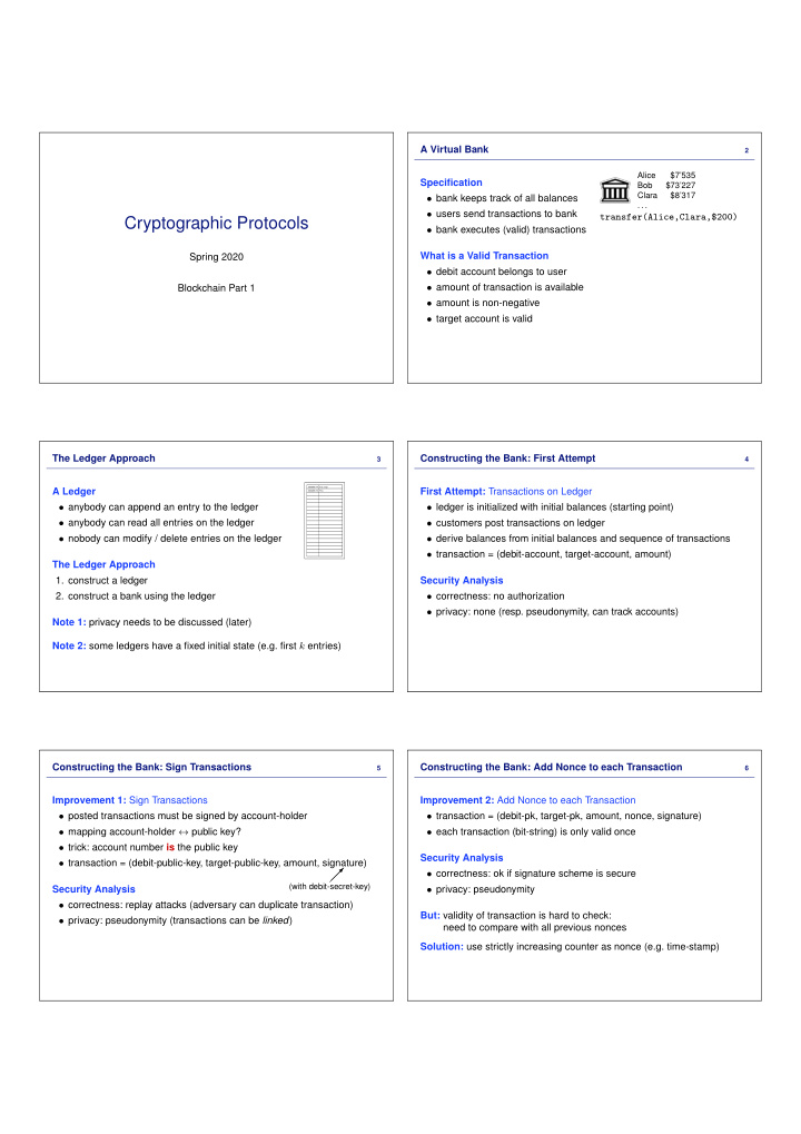 cryptographic protocols