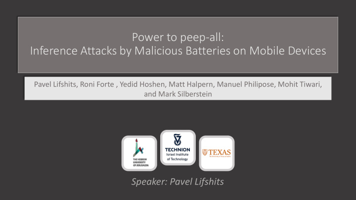 power to peep all inference attacks by malicious