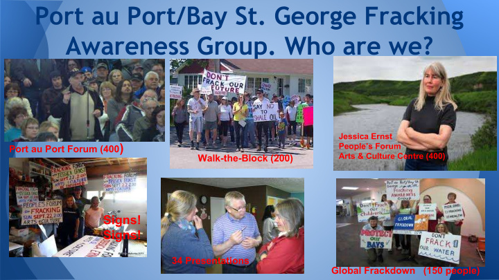 port au port bay st george fracking awareness group who