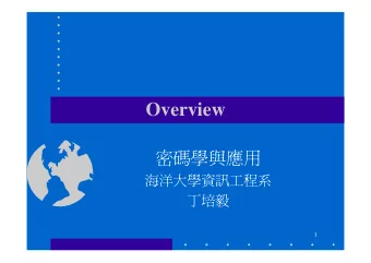 Overview        1  Course Information  Course