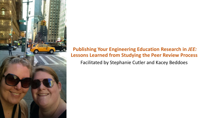 publishing your engineering education research in jee