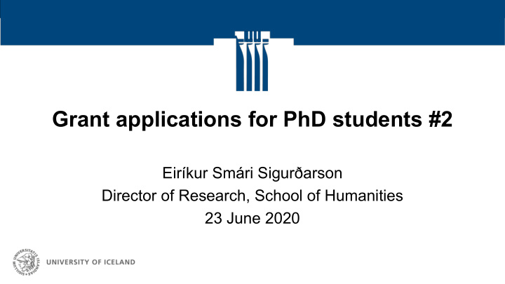 grant applications for phd students 2