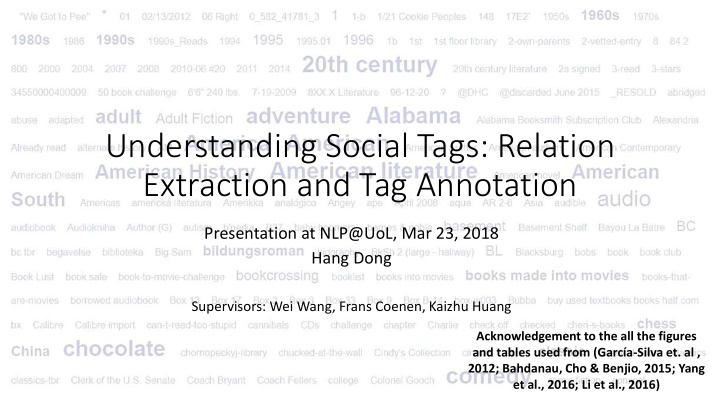 understanding social tags relation