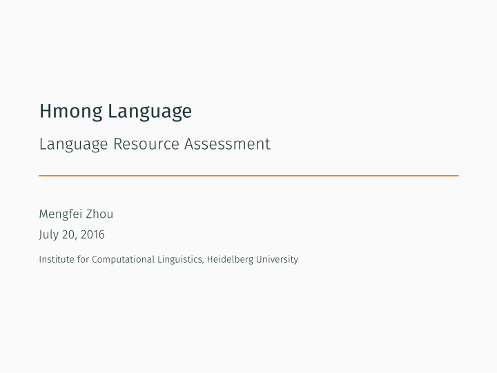 hmong language