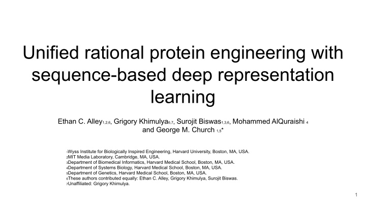 unified rational protein engineering with sequence based