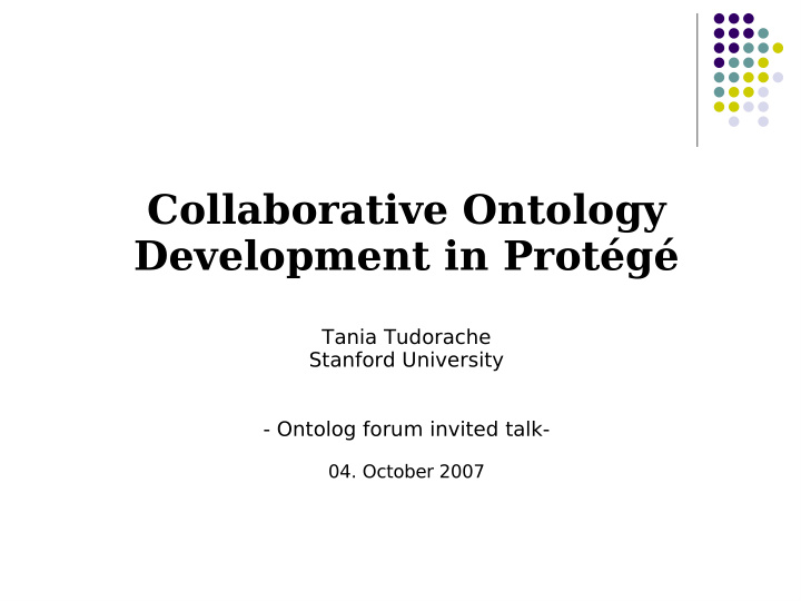 collaborative ontology development in prot g