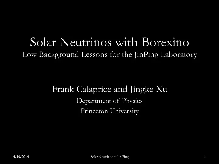 solar neutrinos with borexino