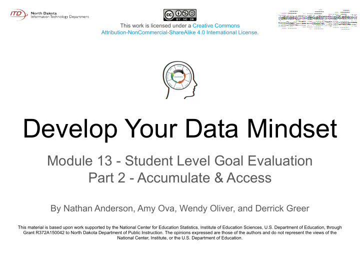 develop your data mindset