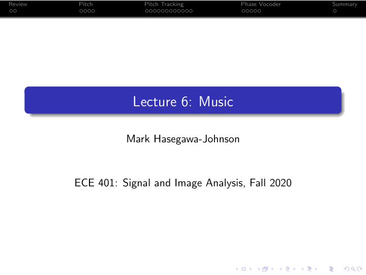 lecture 6 music