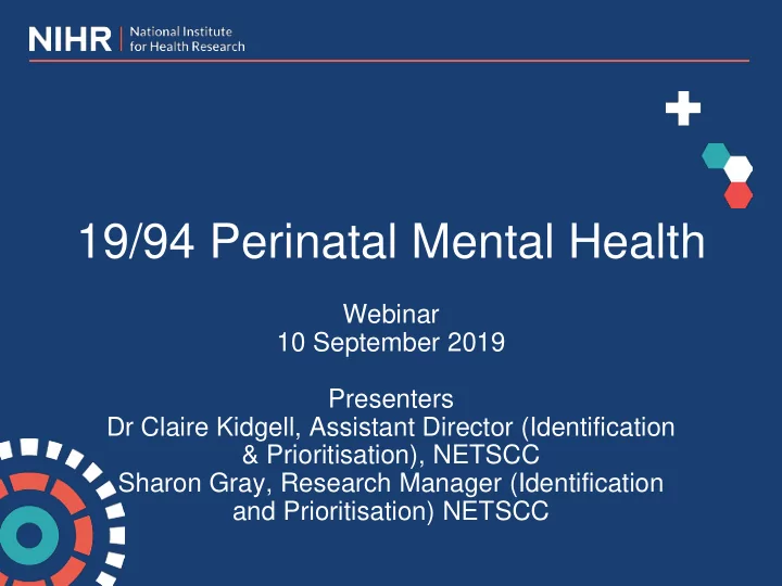 19 94 perinatal mental health