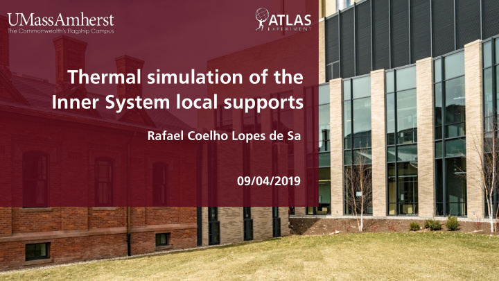 thermal simulation of the inner system local supports