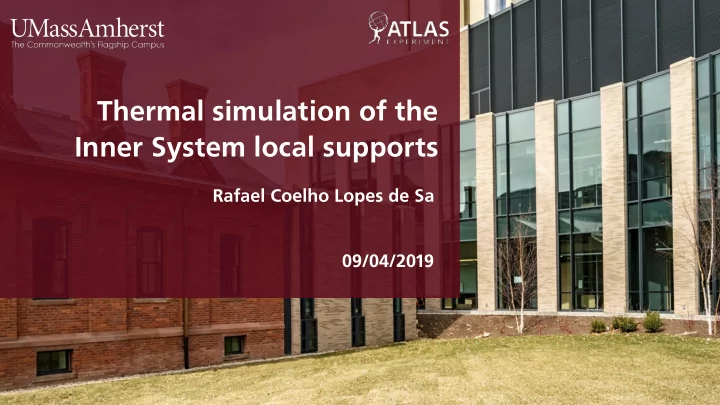 thermal simulation of the inner system local supports
