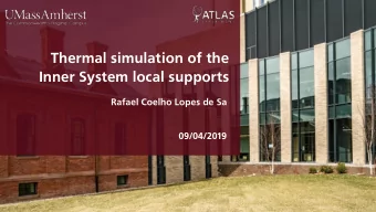 Thermal simulation of the  Inner System local supports  Rafael Coelho Lopes de Sa  09/04/2019