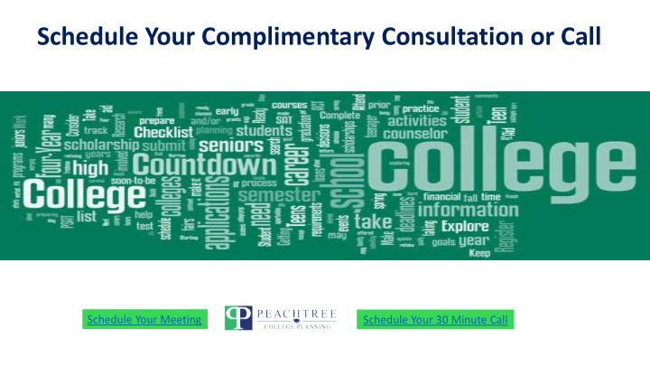 schedule your complimentary consultation or call